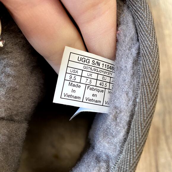 UGG Classic Femme Mini Wedge Slate Gray Cozy Suede Ankle Boot Women's 9.5 - Picture 8 of 13